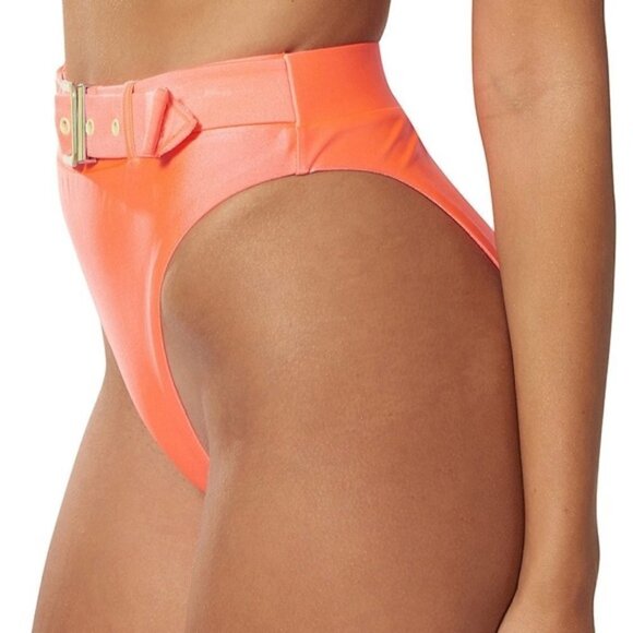 Dolce Vita High-Waist Buckle Bikini Bottom Size Large - Picture 3 of 8
